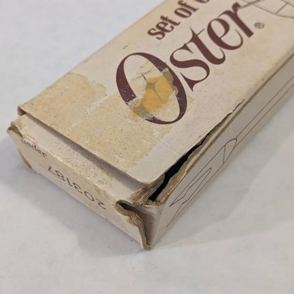 Vintage Oster Stainless Steel Fondue Forks Set of 6 Wood Handles MCM 203187
